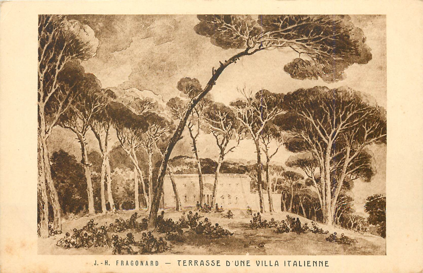 CPA Fragonard Terrasse d'Une Villa Italienne 