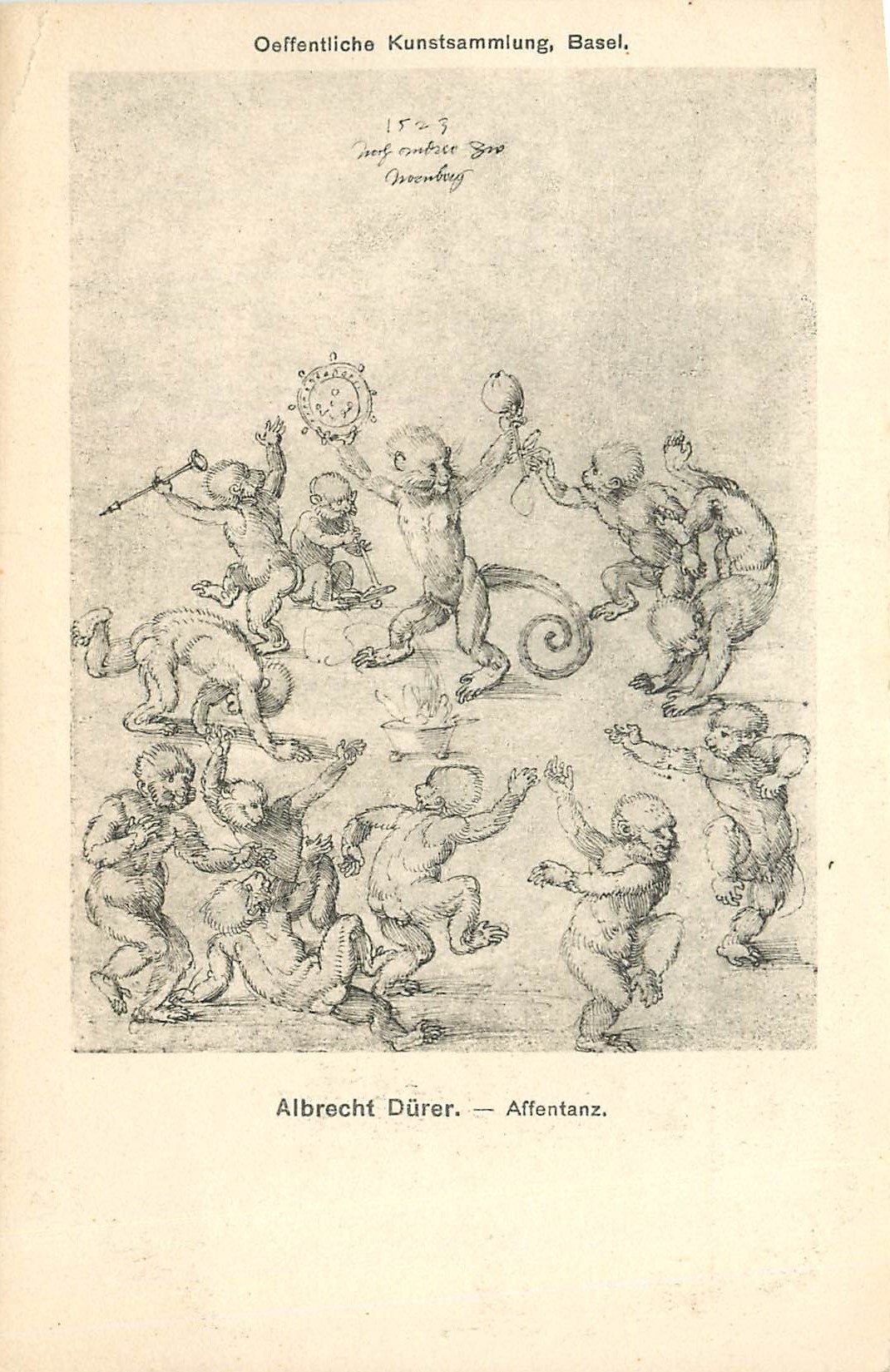 CPA Oeffentliche Kunstsammlung Basel Albrecht Durer Affentanz 