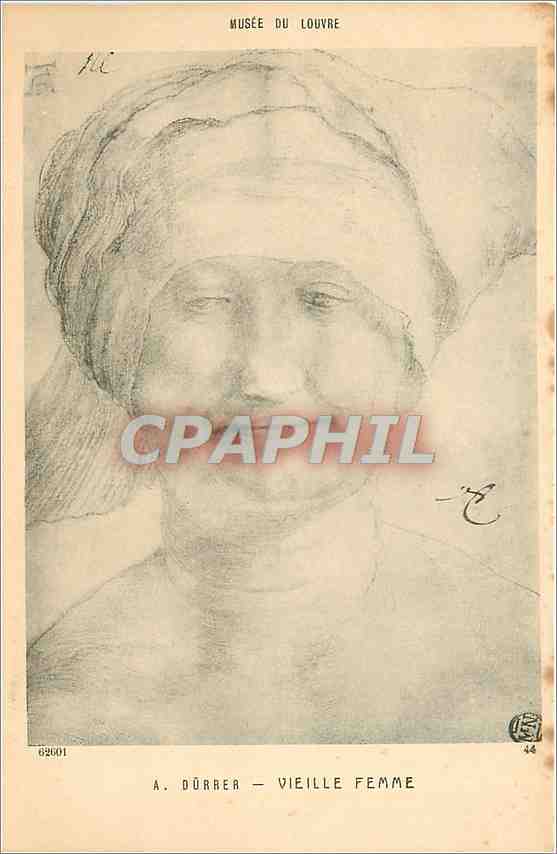 CPA Musee du Louvre Durrer Vieille Femme 