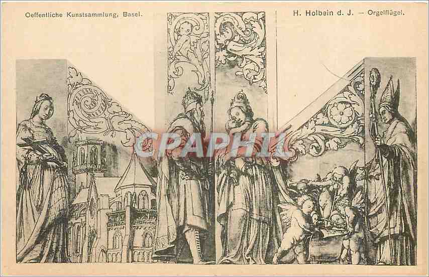 CPA Oeffentliche Kunstsammlung Basel H Holbein Orgelflugel 