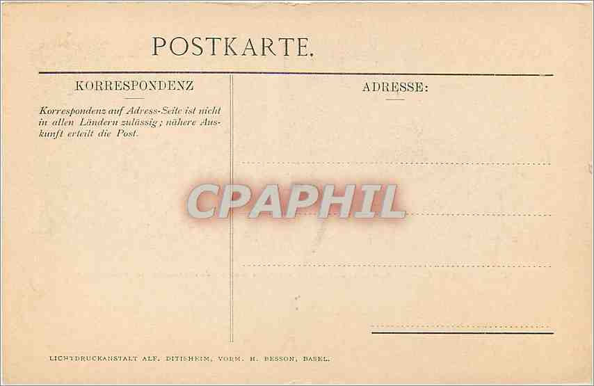 CPA Oeffentliche Kunstsammlung Basel H Holbein Samuel bestraft Saul  — Back
