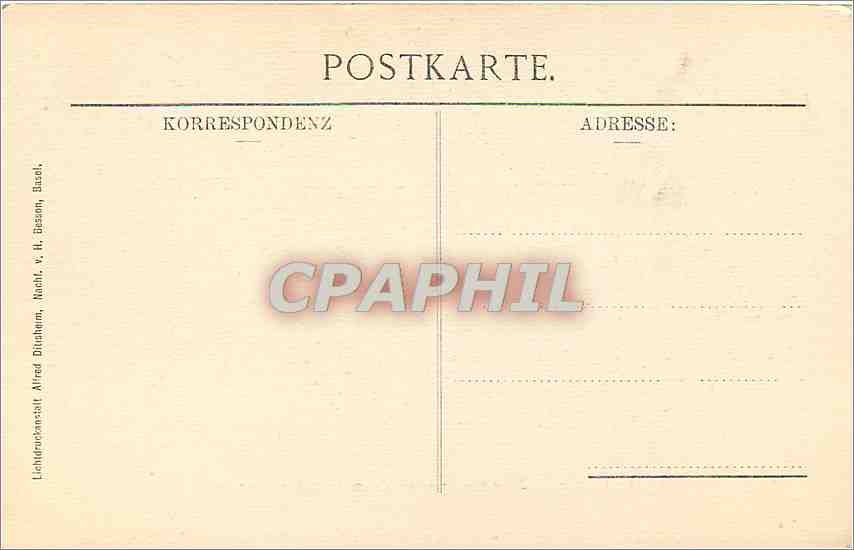 CPA Oeffentliche Kunstsammlung Basel H Holbein Der Leichnam Christi im Grabe  — Verso