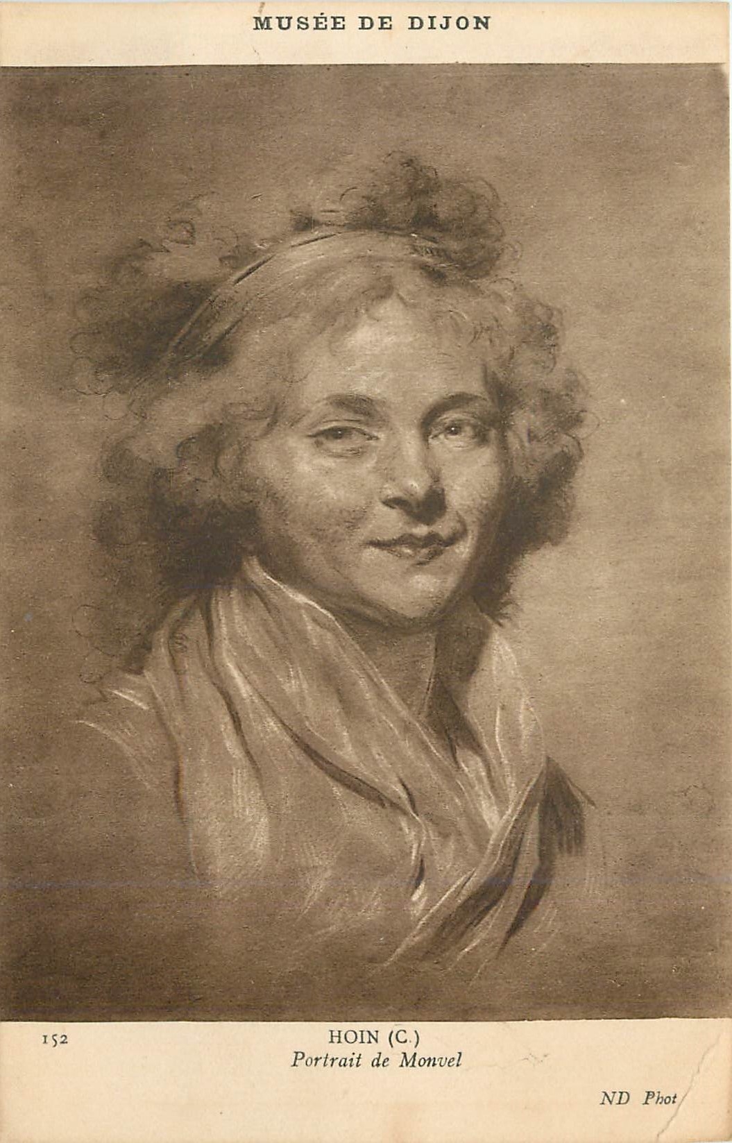 CPA Musee de Dijon Hoin Portrait de Monvel 