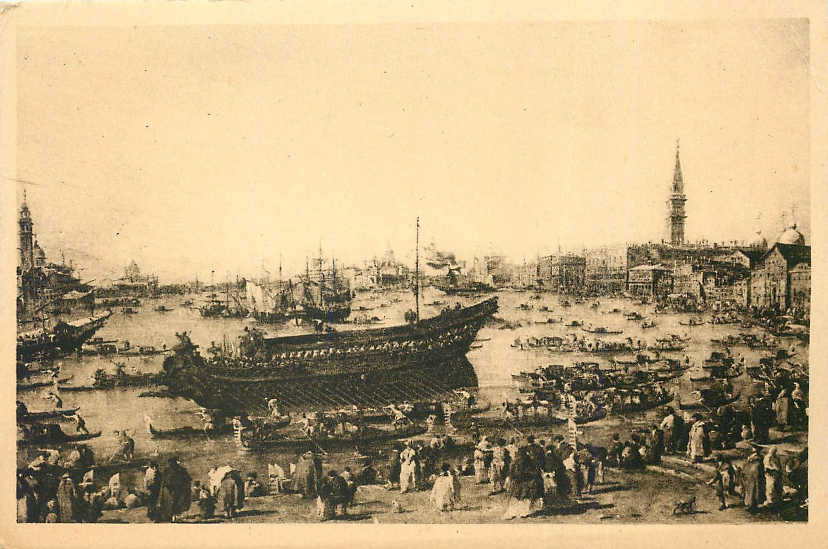 CPA Musee des Augustins de Toulouse Ceremonie du Bucentaure a Venise par Guardi 