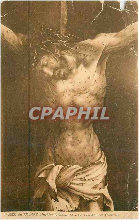 CPA Musee de Colmar Mathias Grunewald Le Crucifiement 
