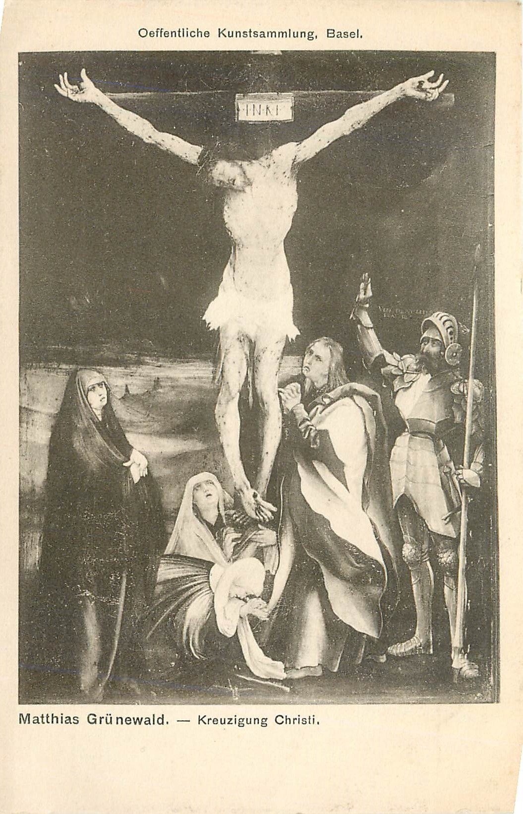 Crucifixion de Christ — Matthäus Grünewald — Oeffentliche Kunstsammlung, Basel.
