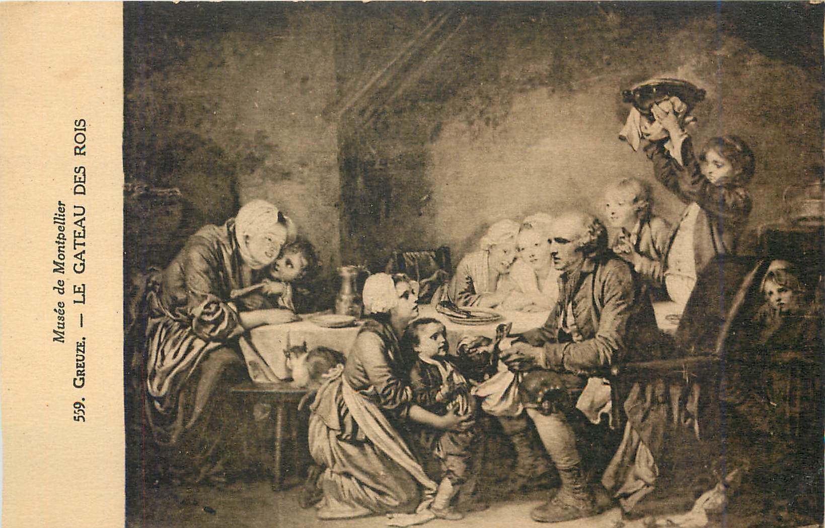 CPA Musee de Montpellier Greuze Le Gateau des Rois 