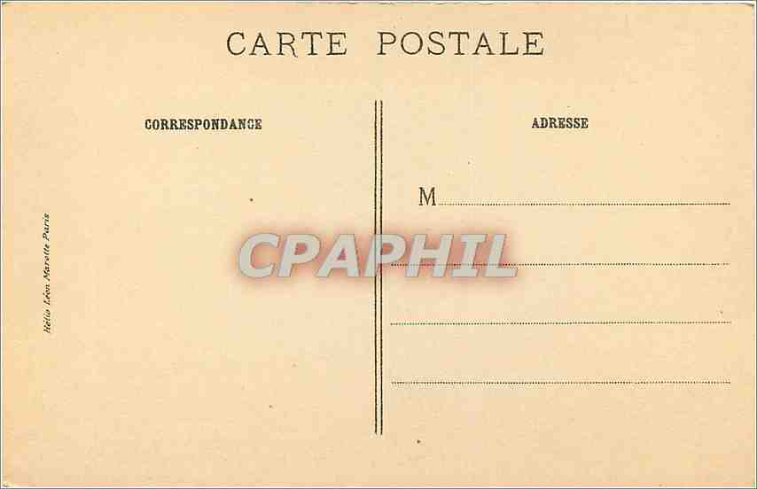 CPA Greuze La Fille Confuse  — Verso