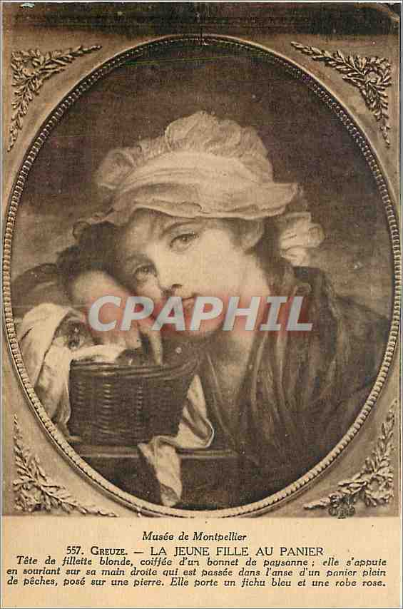 CPA Musee de Montpellier Greuze La Jeune Fille au Panier 