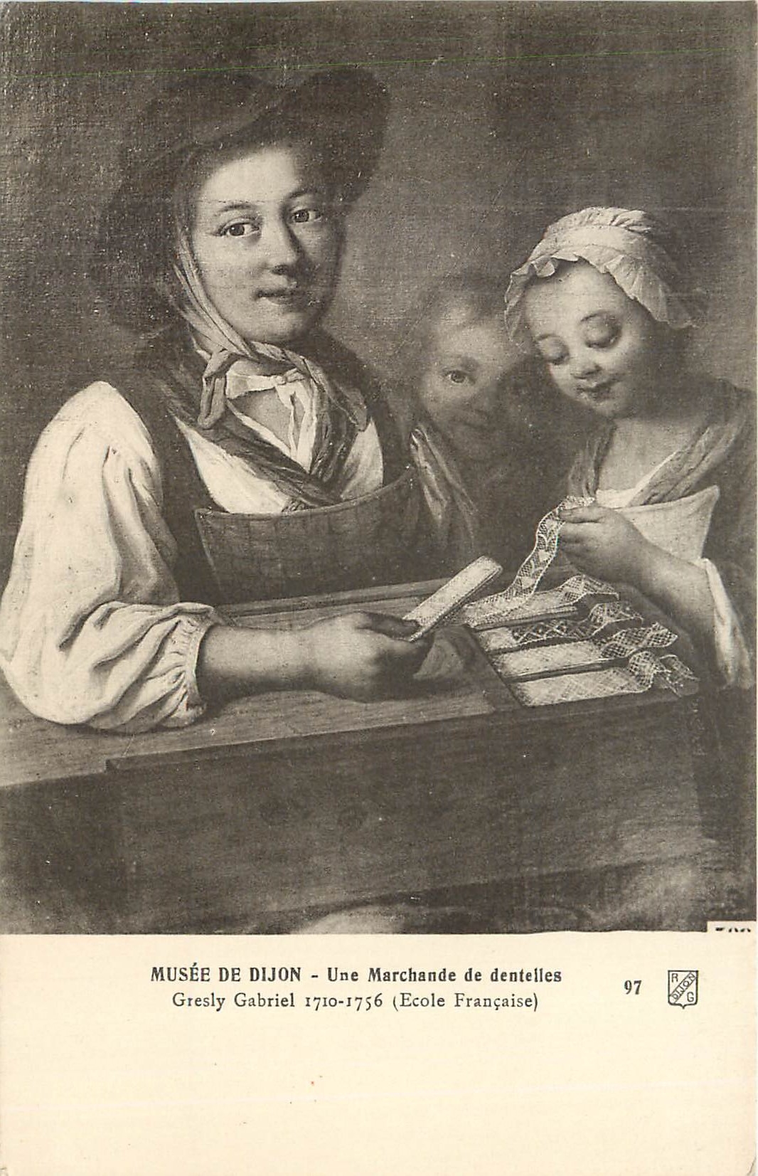 CPA Musee de Dijon Une Marchande de dentelles 