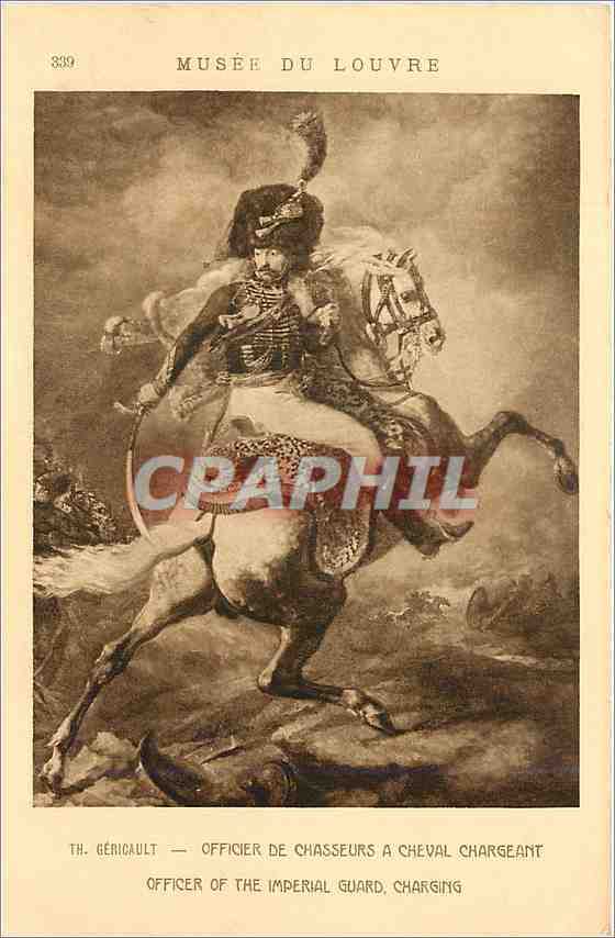 CPA Musee du Louvre Th Gericault Officier de Chasseurs a Cheval Chargeant 