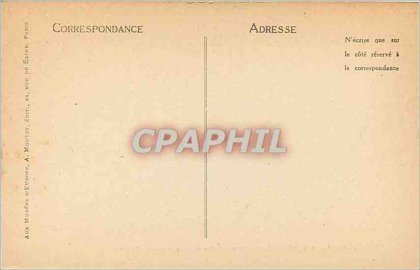 CPA Musee Carnavalet Feuille d'un carnet de croquis de Corot  — Back