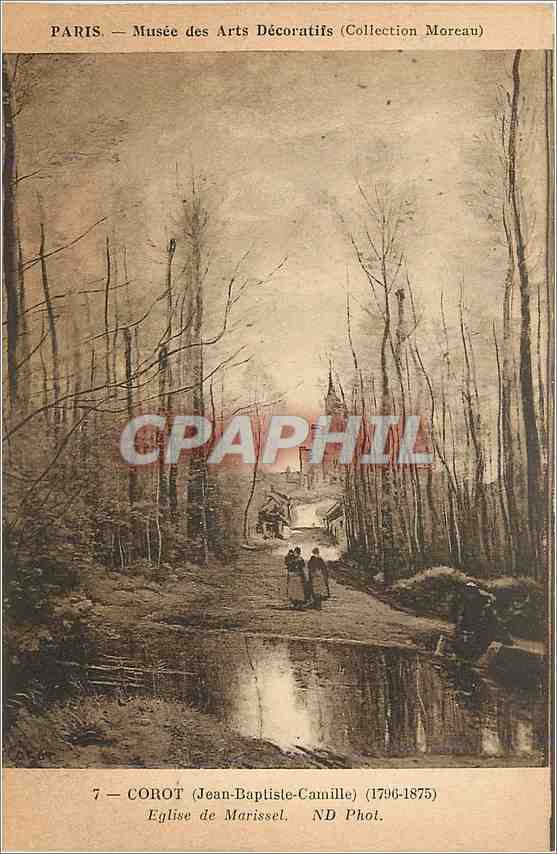 CPA Paris Musee des Arts Decoratifs Corot Eglise de Marissel 