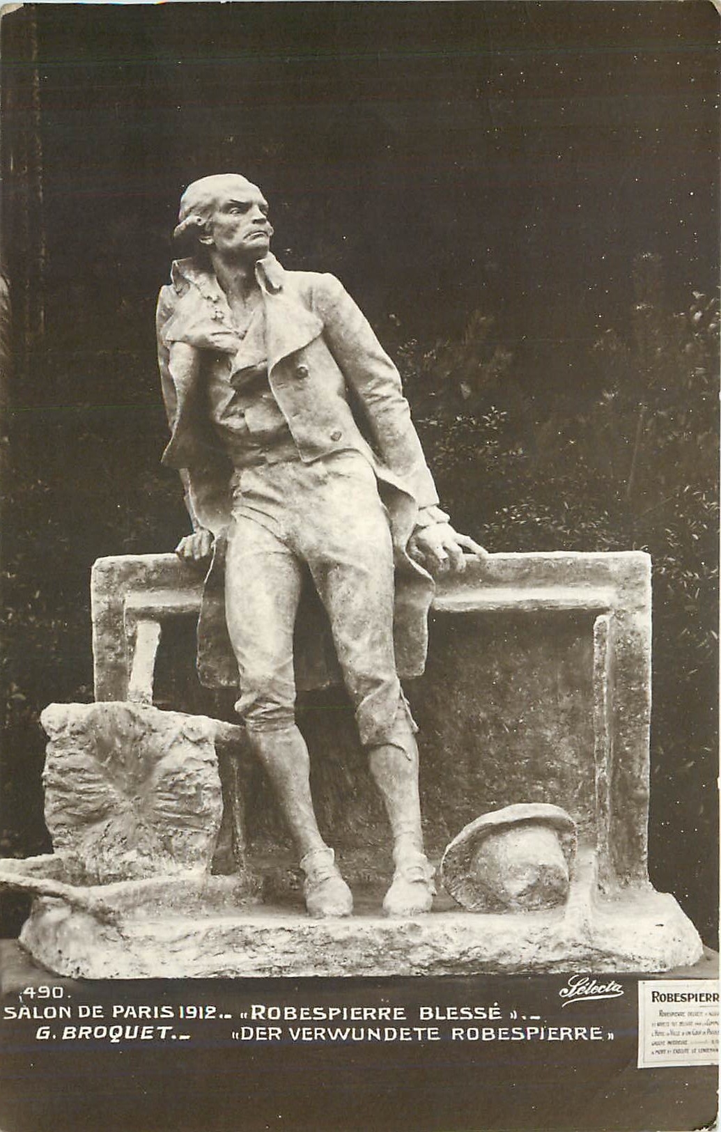 CPA Salon de Paris Robespierre Blesse G Broquet Der Verwundete Robespierre 