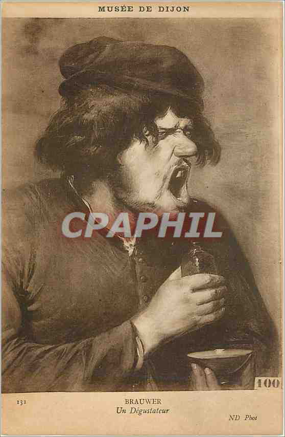 CPA Musee de Dijon Brauwer Un Degustateur 