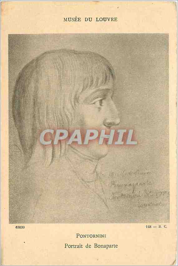CPA Musee du Louvre Pontornini Portrait de Bonaparte 