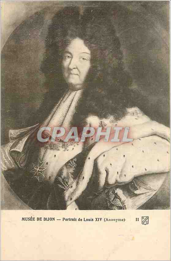 CPA Musee de Dijon Portrait de Louis XIV Anonyme 