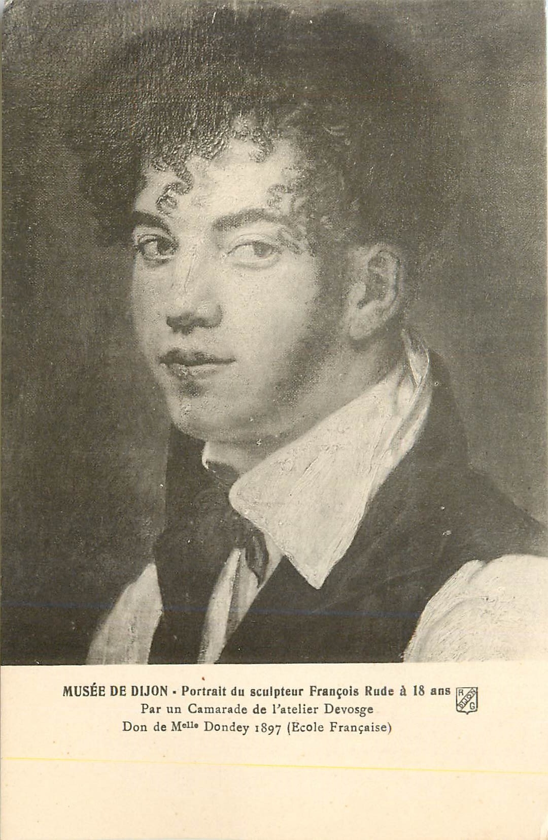 CPA Musee de Dijon Portrait du Sculpteur Francois Rude 