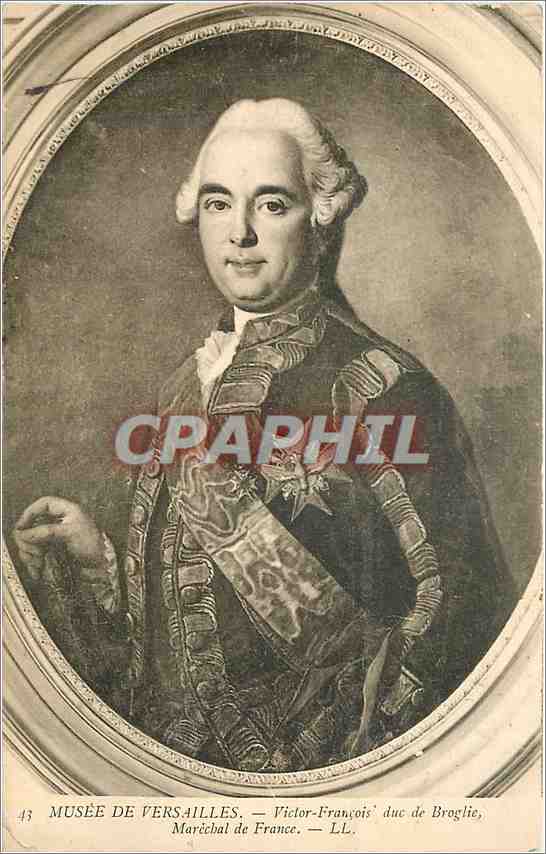 CPA Musee de Versailles Victor Francois duc de Broglie Marechal de France 
