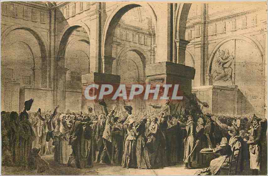 CPA Bibliotheque de Versailles Louis Leopold Boilly Le Triomphe de Marat 