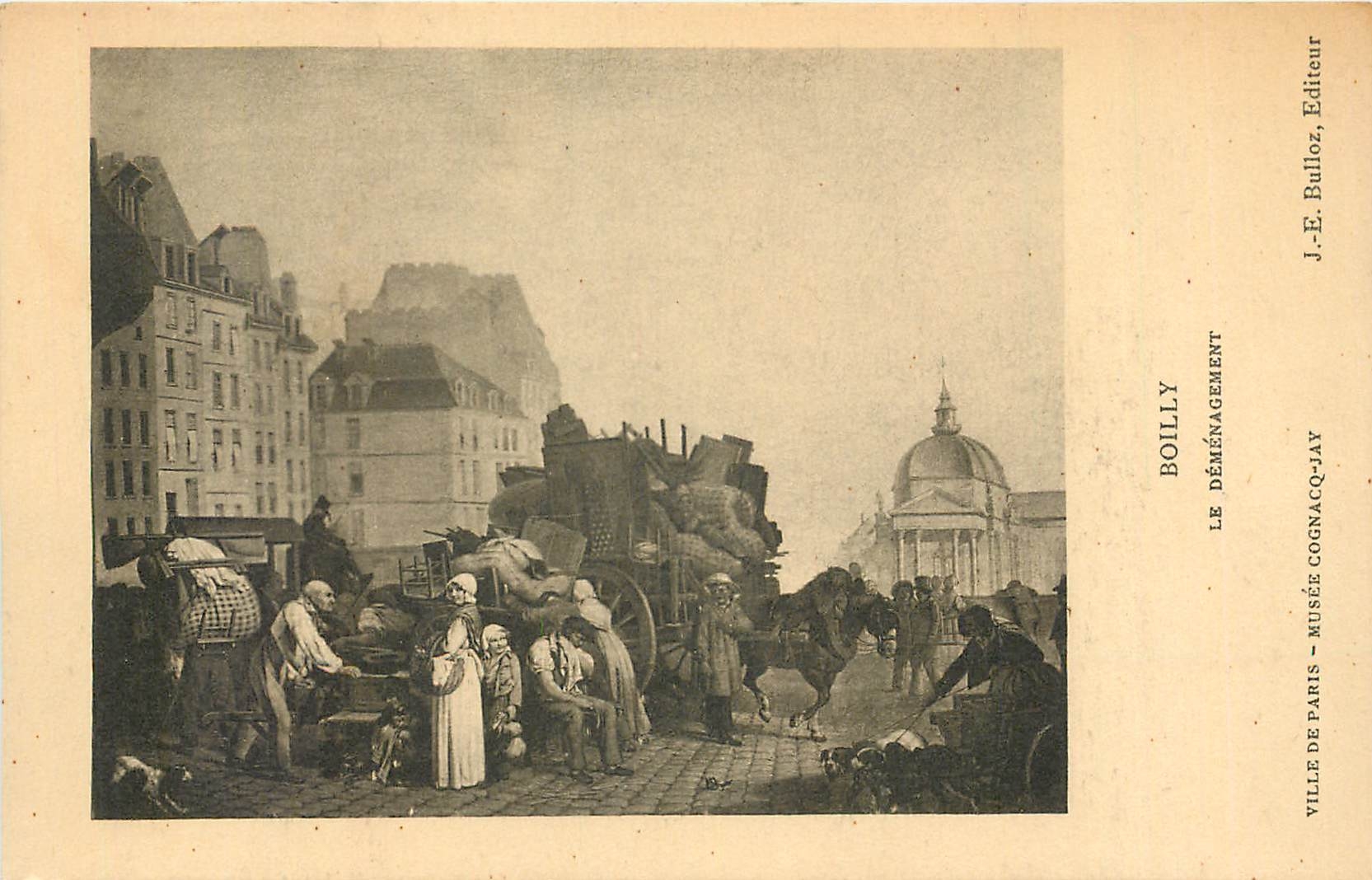 CPA Boilly Le Demenagement Ville de Paris Musee Congnacq Jay 