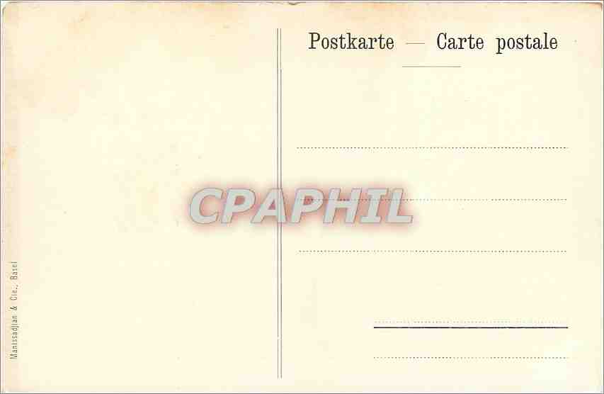 CPA Hans Holbein dJ Schulmeisterschild  — Rückseite