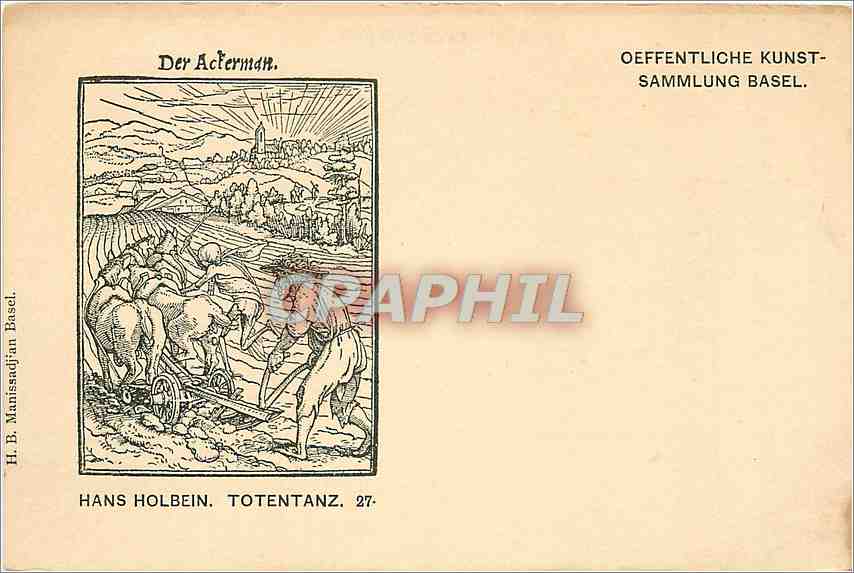 CPA Hans Holbein Totentanz 