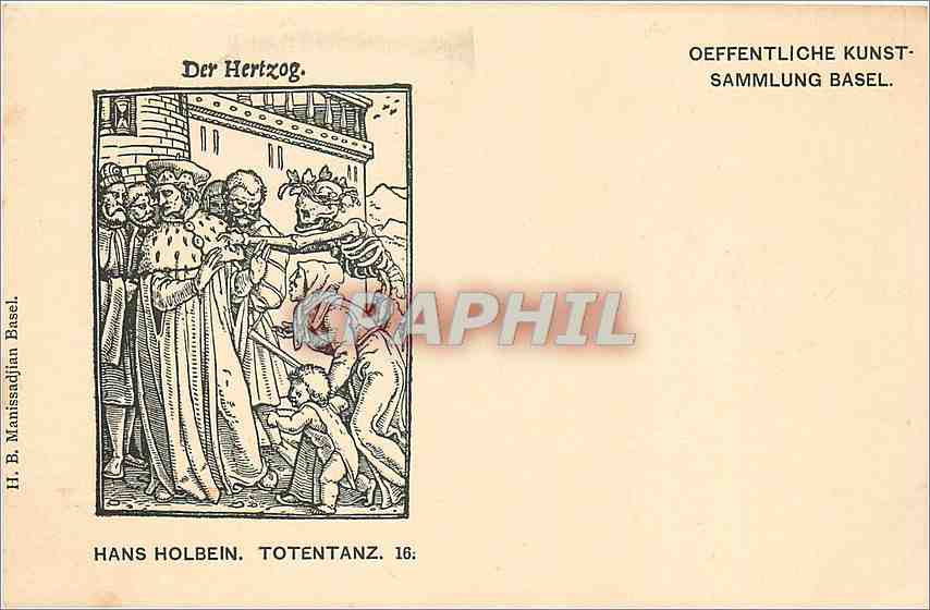 CPA Der Hertzog Hans Holbein Totentanz 