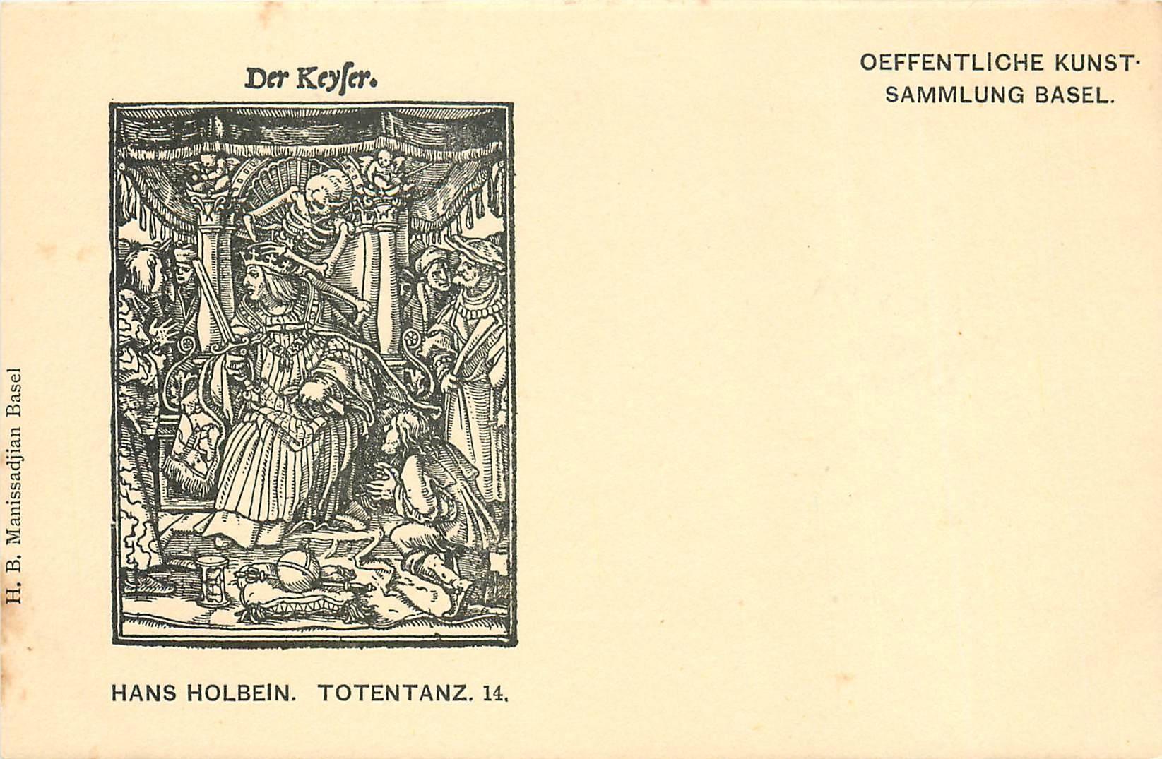 CPA Der Keyfel Hans Holbein Totentanz 