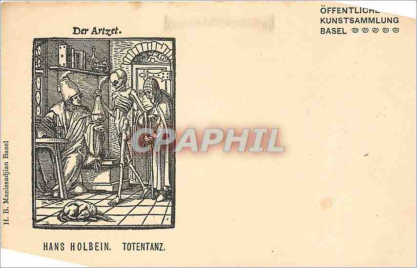 CPA Der Artzet Hans Holbein Totentanz 