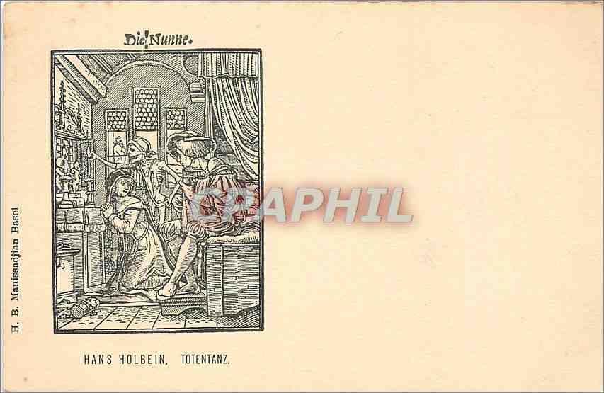 CPA Hans Holbein Totentanz 