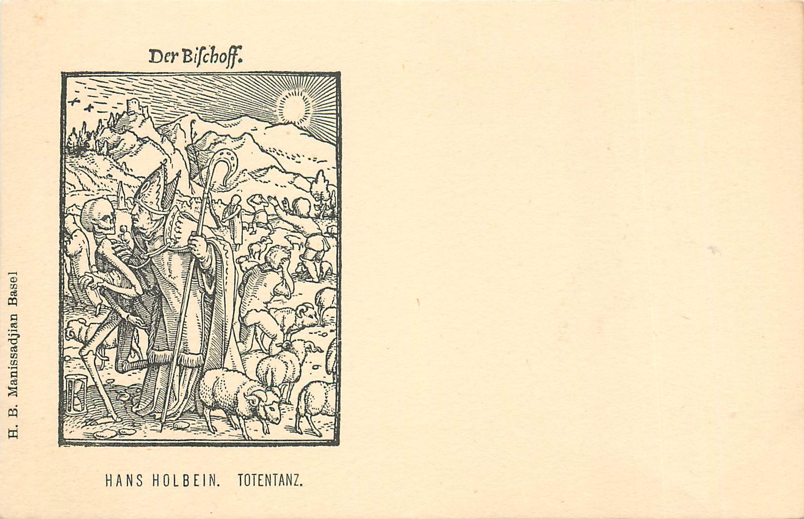 CPA Der Bilchoff Hans Holbein Totentanz 