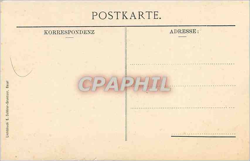 CPA Ambrosius Holbein Bildnis eines Knaben  — Verso