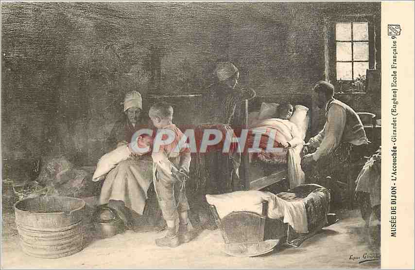 CPA Musee de Dijon L'Accouchee Girardet 