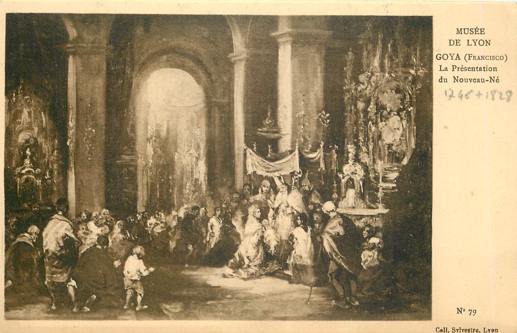 CPA Musee de Lyon Goya Francisco La Presentation du Nouveau Ne 