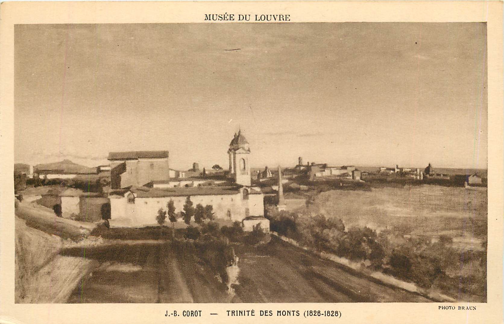 CPA Musee du Louvre JB Corot Trinite des Monts 