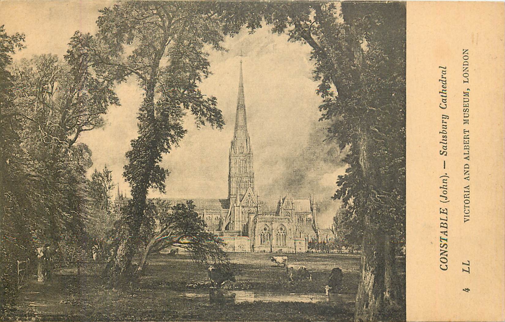 CPA Constable John Salisbury Cathedral Victoria and Albert Museum London 