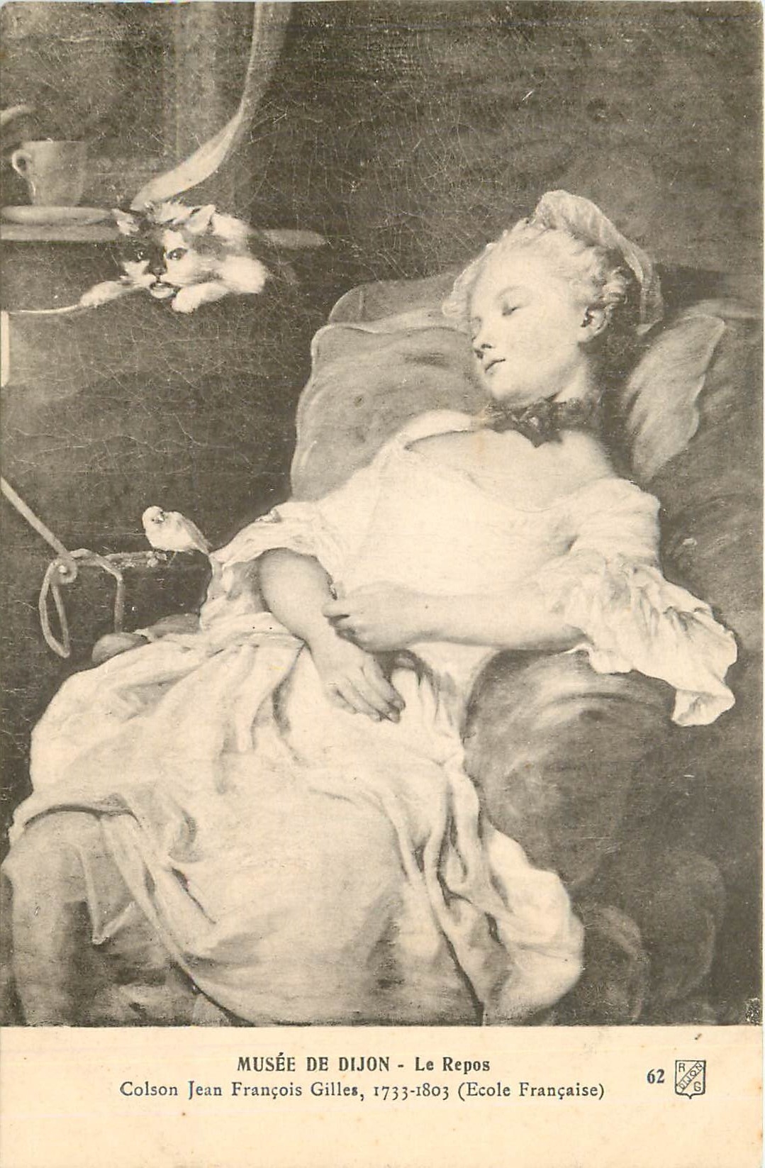 CPA Musee de Dijon Le Repos Colson Jean Francois Gilles 