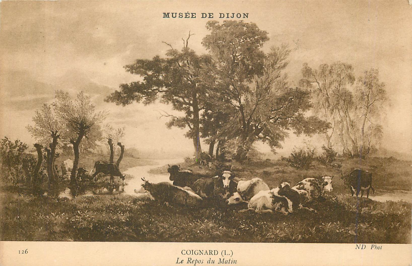 CPA Musee de Dijon Coignard Le Repos du Matin 
