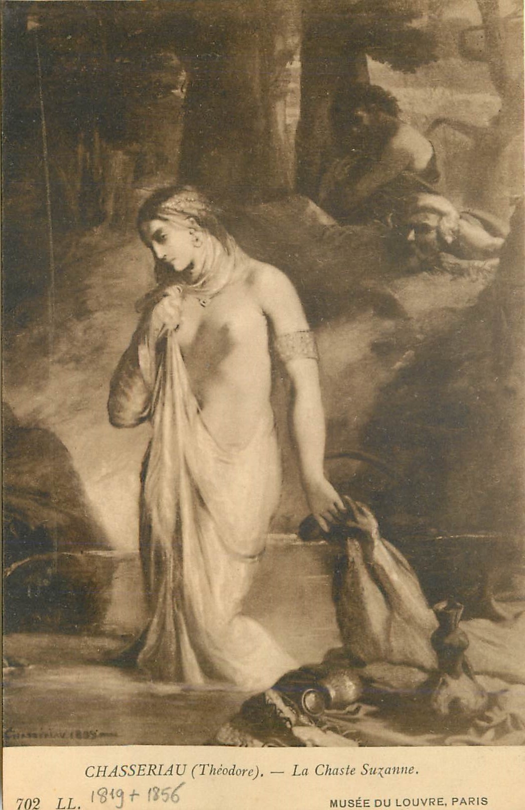 CPA Chasseriau Theodore La Chaste Suzanne 