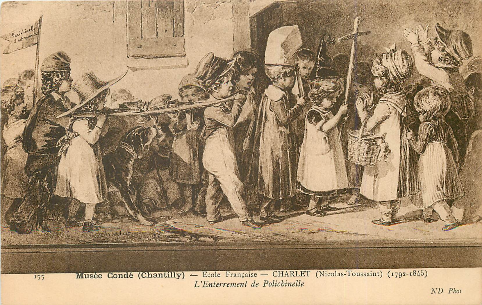CPA Musee Conde Chantilly Ecole Francaise Charlet 