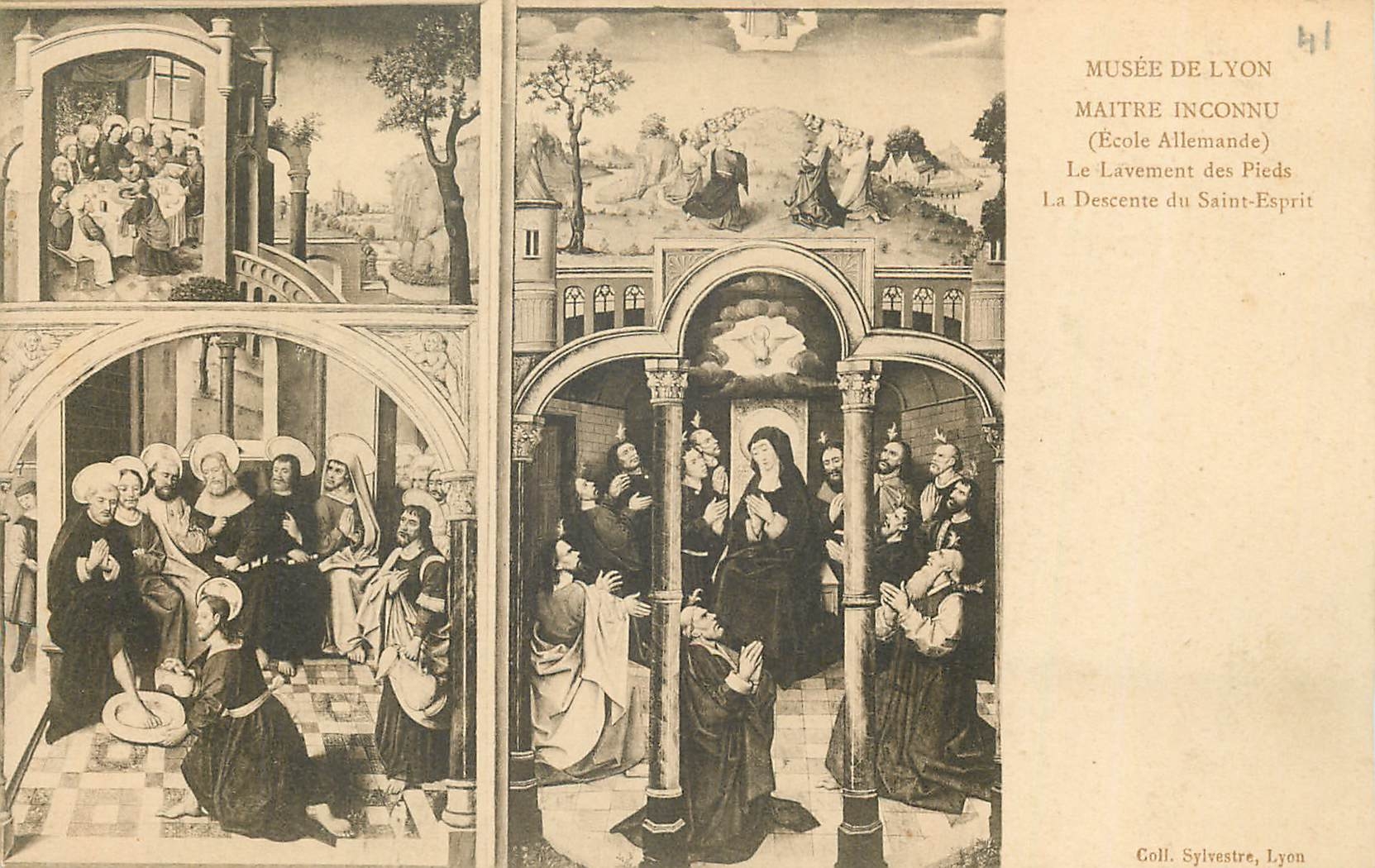 CPA Musee de Lyon Maitre Inconnu Le Lavement des Pieds 