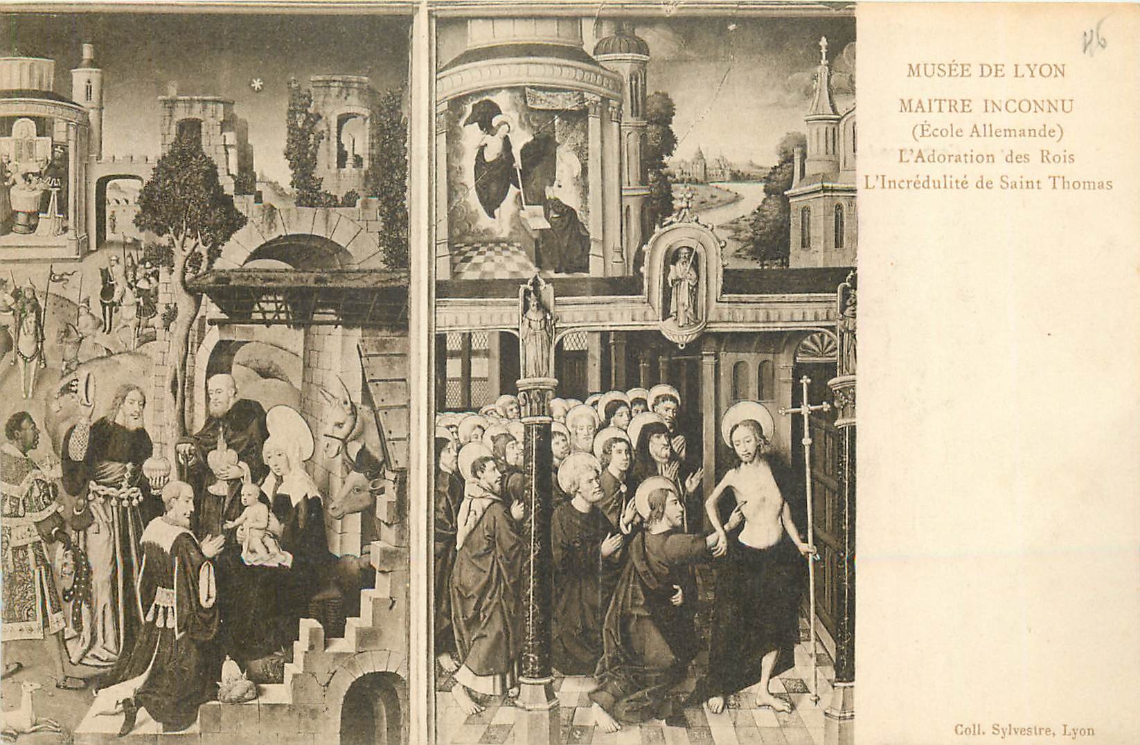 CPA Musee de Lyon Maitre Inconnu Maitre Inconnu L'Adoration des Rois 