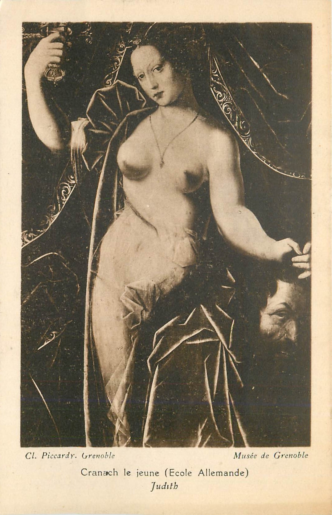 CPA Musee de Grenoble Cranach le jeune Judith 