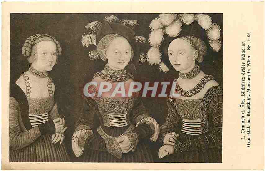 CPA L Cranoch Bildnisse dreler Madchen Museum la Wien 