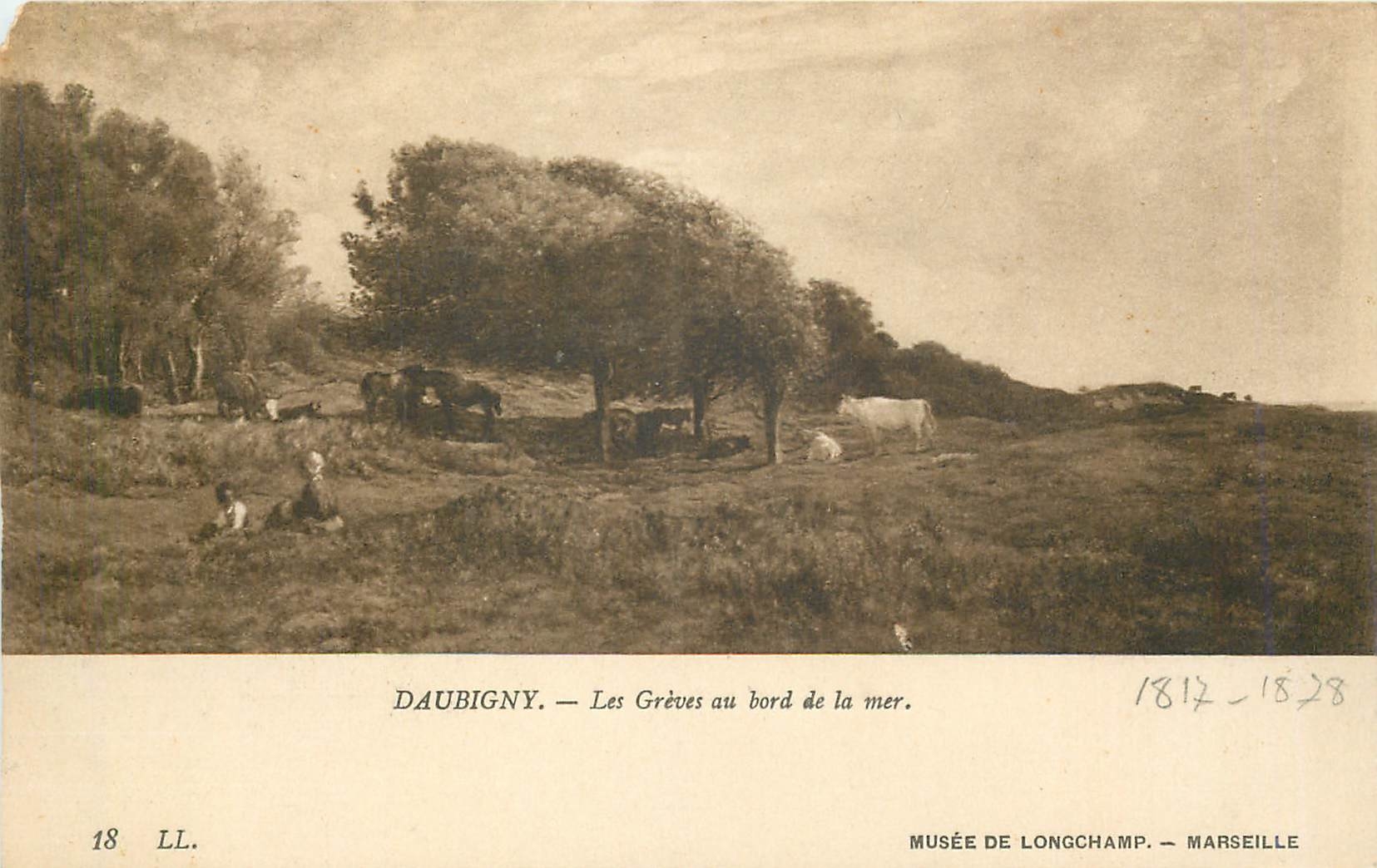 Daubigny — Die Strände am Meer — Musée de Longchamp, Marseille