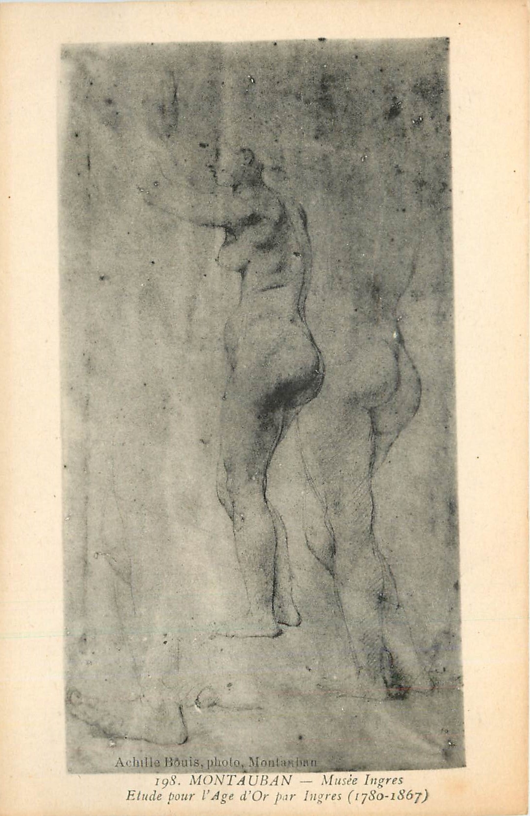 CPA Montauban Musee Ingres Etude pour l'Age d'Or par Ingres 