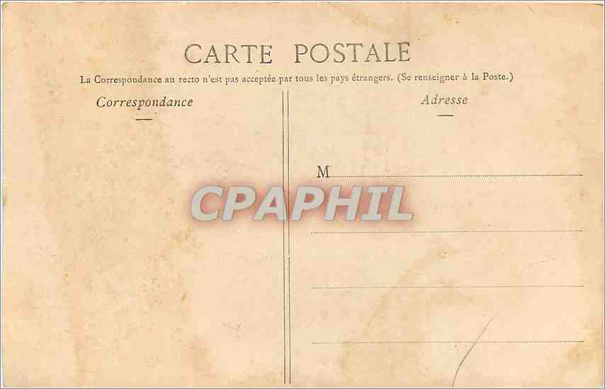 CPA Bordeaux La Gare du Midi  — Verso