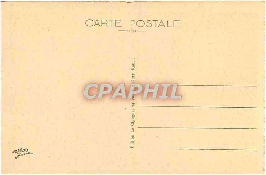 CPA Abbaye de Saint Wandrille La petite porte de l'Abbaye  — Rückseite