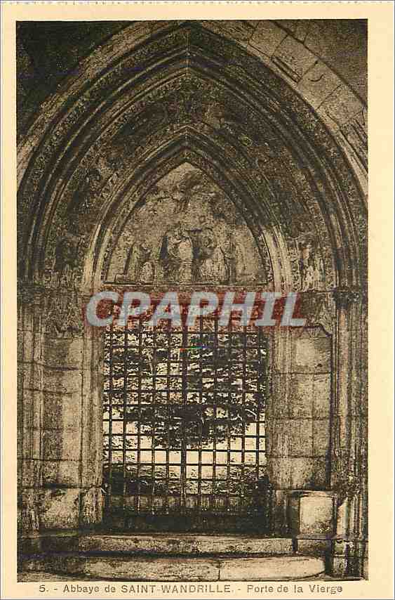 CPA Abbaye de Saint Wandrille Forte de la Vierge 